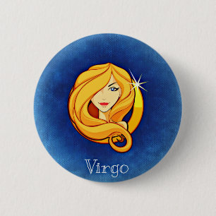 Virgo, Vergine Pinback Button