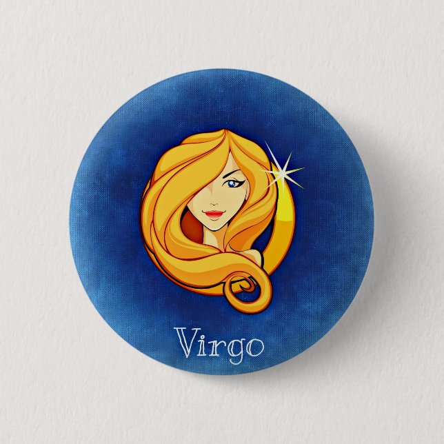 Virgo, Vergine Pinback Button (Front)