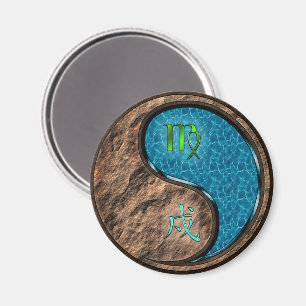 Virgo & Water Dog Magnet