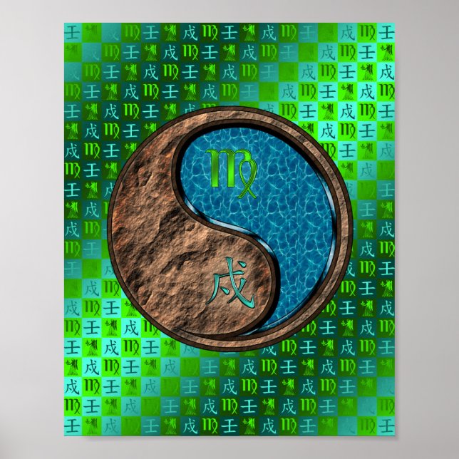 Virgo & Water Dog Poster (Front)