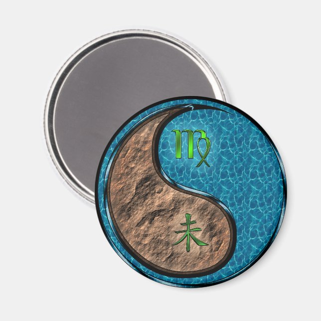 Virgo & Water Goat Magnet (Front/Back)