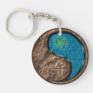 Virgo & Water Horse Keychain