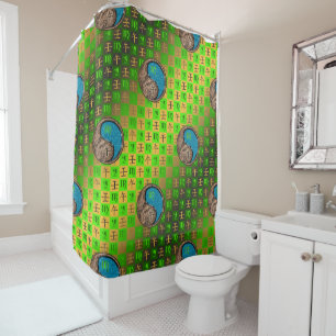Virgo & Water Horse Shower Curtain