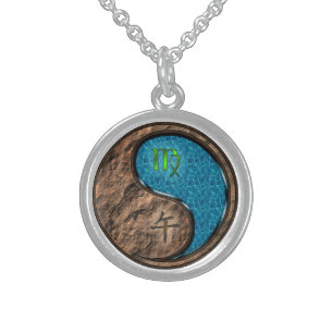 Virgo & Water Horse Sterling Silver Necklace