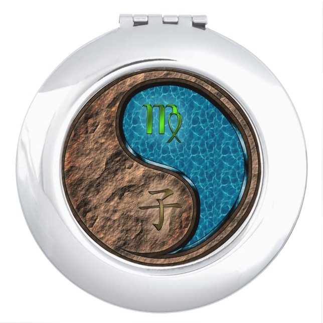 Virgo & Water Rat Compact Mirror (Front)