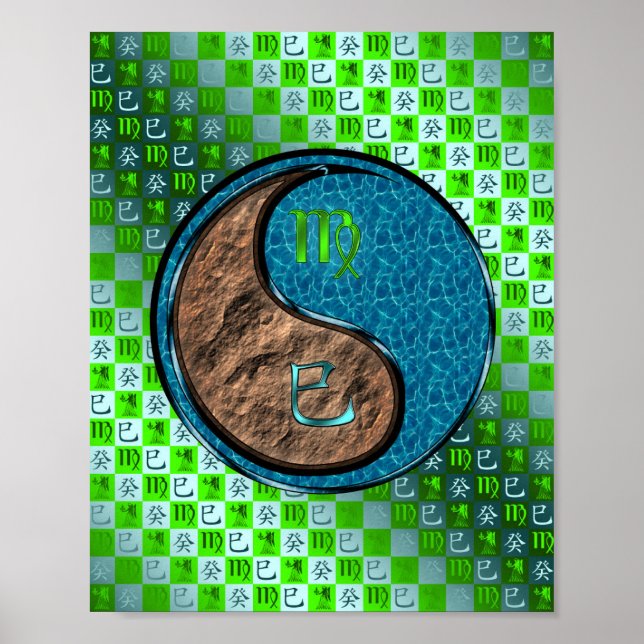 Virgo & Water Snake Poster (Front)