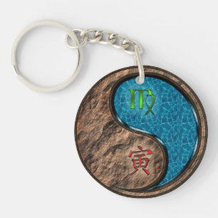 Virgo & Water Tiger Keychain