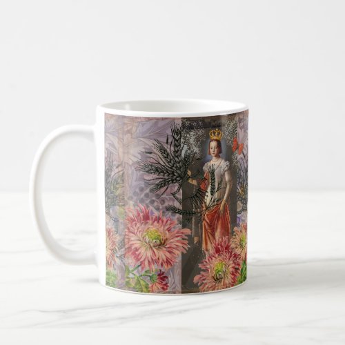 Virgo Woman Astrology Whimsical Portrait Coffee Mug