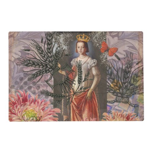 Virgo Woman Astrology Whimsical Portrait Placemat