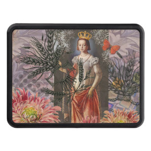 Virgo Woman Portrait Antique Colorful Rich Hitch Cover