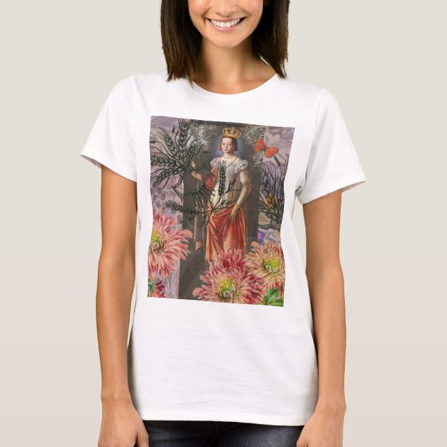Virgo Woman Portrait Antique Colorful Rich T-Shirt (Front)