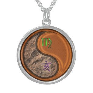 Virgo & Wood Boar Sterling Silver Necklace