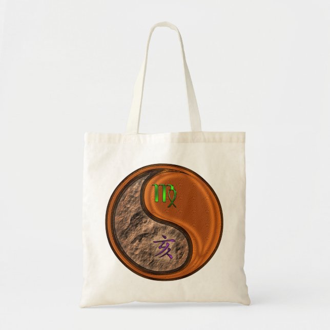 Virgo & Wood Boar Tote Bag (Front)