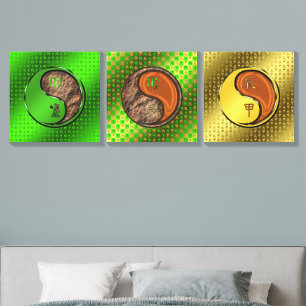 Virgo & Wood Dragon Canvas Photo Tile
