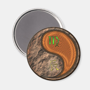 Virgo & Wood Dragon Magnet