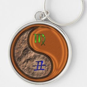 Virgo & Wood Ox Keychain