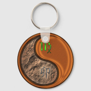 Virgo & Wood Rabbit Keychain