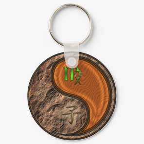 Virgo & Wood Rat Keychain