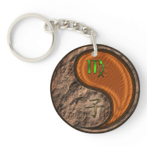 Virgo & Wood Rat Keychain