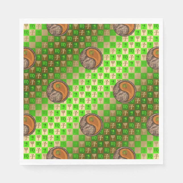 Virgo & Wood Rat Napkins (Front)