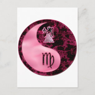 Virgo Yin Yang Postcard