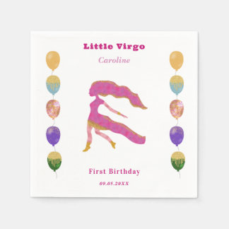 Virgo Zodiac 1st Birthday Balloons & Artistic Napkins