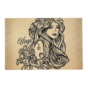 Virgo Zodiac Antique Look Placemat