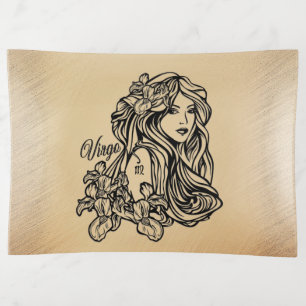 Virgo Zodiac Antique Look Trinket Tray