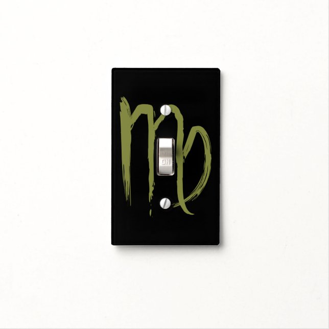 VIRGO Zodiac August September Birthday Astrology Light Switch Cover (In Situ)
