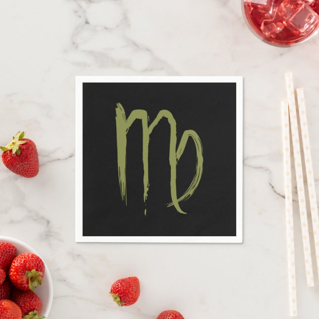 VIRGO Zodiac August September Birthday Astrology Napkins (Insitu)