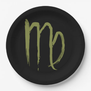 VIRGO Zodiac August September Birthday Astrology Paper Plates