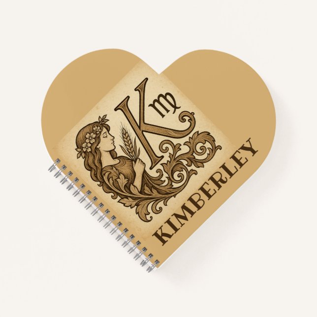 virgo Zodiac bag (K) Notebook (Front)