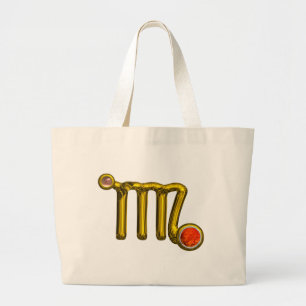 VIRGO ZODIAC BIRTHDAY JEWEL LARGE TOTE BAG