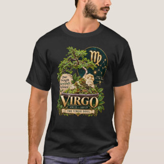 Virgo Zodiac Bonsai Art T-Shirt