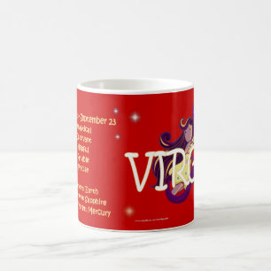 Virgo zodiac character coffee mug