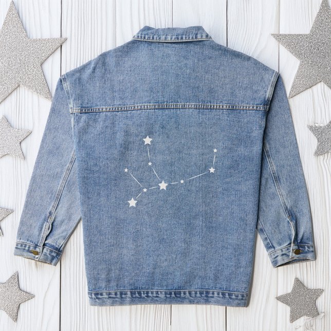 Virgo Zodiac Constellation Denim Jacket (Creator Uploaded)