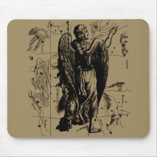 Virgo Zodiac Constellation Hevelius 1690 Mouse Pad