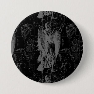 Virgo Zodiac Constellation Hevelius 1690 Pinback Button