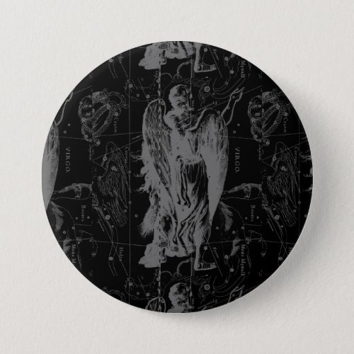 Virgo Zodiac Constellation Hevelius 1690 Pinback Button