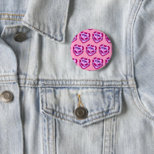 Virgo Zodiac Coquette Heart Birthday Cake Button
