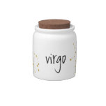 Virgo Zodiac Gift Candy Jar at Zazzle