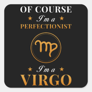 Virgo Zodiac Gift Square Sticker
