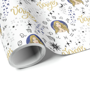 Virgo Zodiac Gift Wrapping Paper