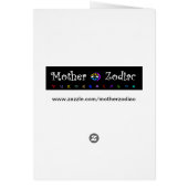 VIRGO - ZODIAC GREETING CARD (Back)