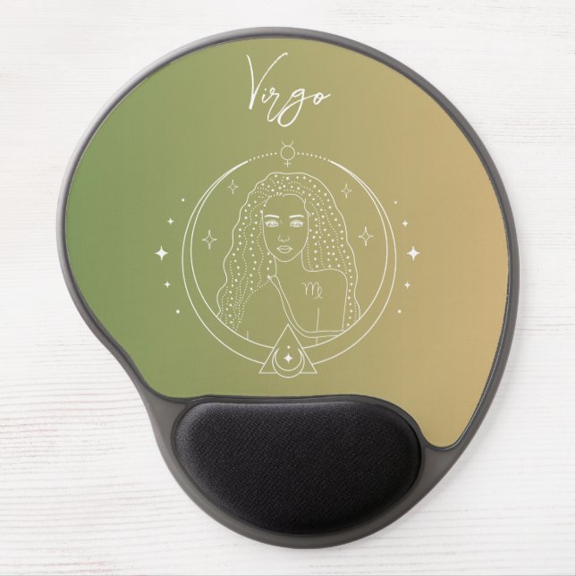Virgo zodiac horoscope star sign gradient gel mouse pad (Front)