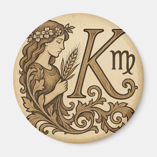 virgo Zodiac  (K) Magnet (Front)