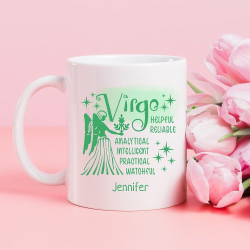 Virgo Zodiac Personalized Traits Horoscope    Coffee Mug