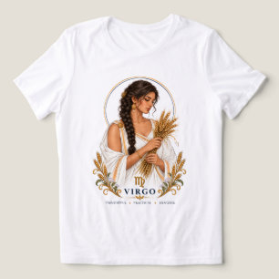 Virgo Zodiac Portrait Graphic Tri-Blend Shirt