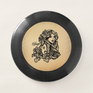 Virgo Zodiac Rustic Wham-O Frisbee