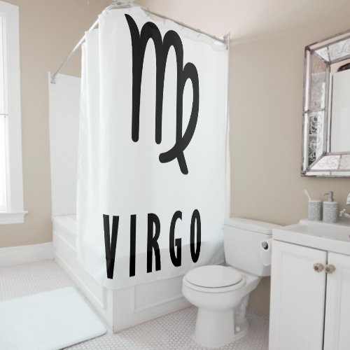 Virgo zodiac shower curtain